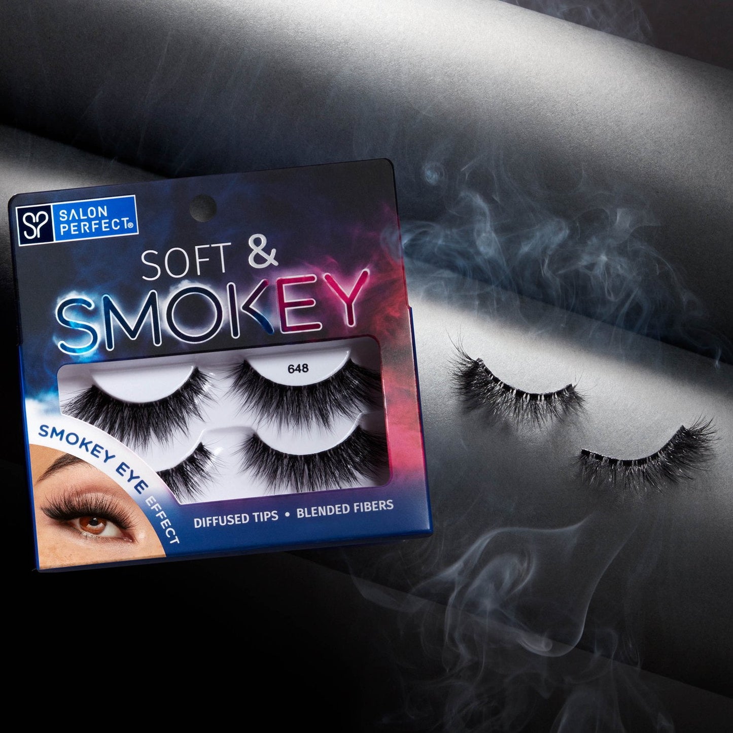 Salon Perfect Soft & Smokey 648 Lash, 2 Pairs