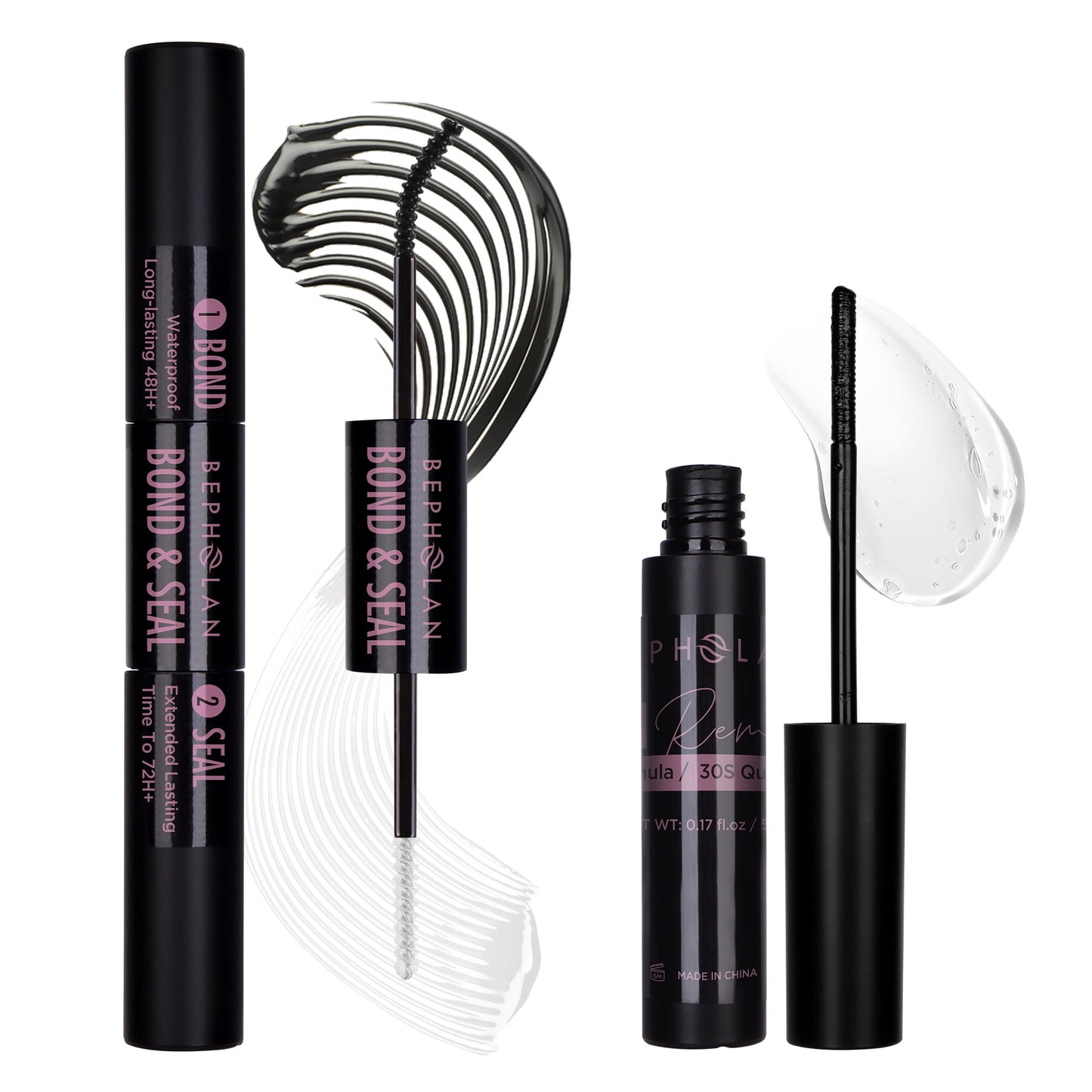 BEPHOLAN Lash Glue Remover, DIY Eyelash Extension Remover, Bond & Seal