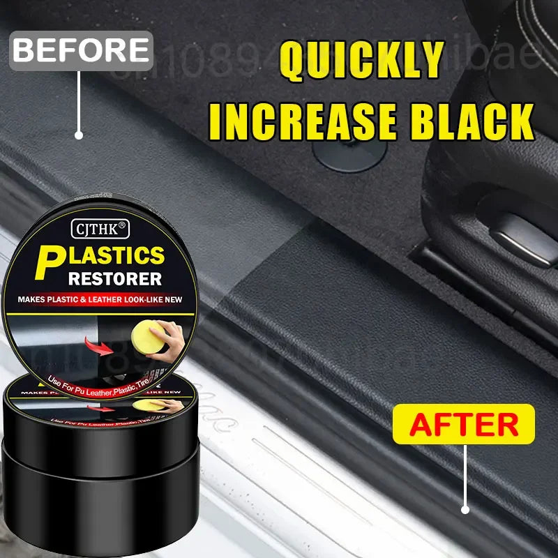 Car Cleaning Products Plastic Leather Restore Auto Polish and Repair Coating Renovator Car Plastic Restorer Back To Black Gloss