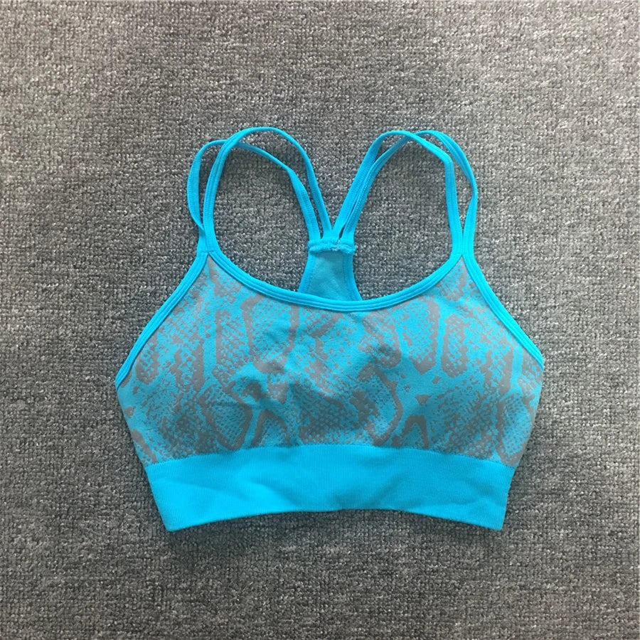 1PCS Snake Seamless Female Yoga Sets Scrunch Tracksuit Workout Gym Leggings Running Pants Women Sport Outfit Fitness Suits