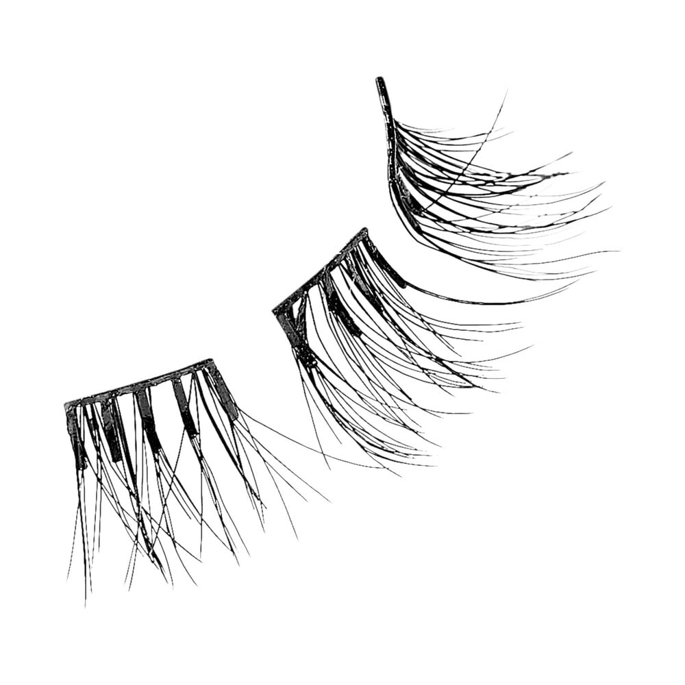 KISS USA imPRESS Press-On Falsies Eyelash Clusters Minipack, Natural,