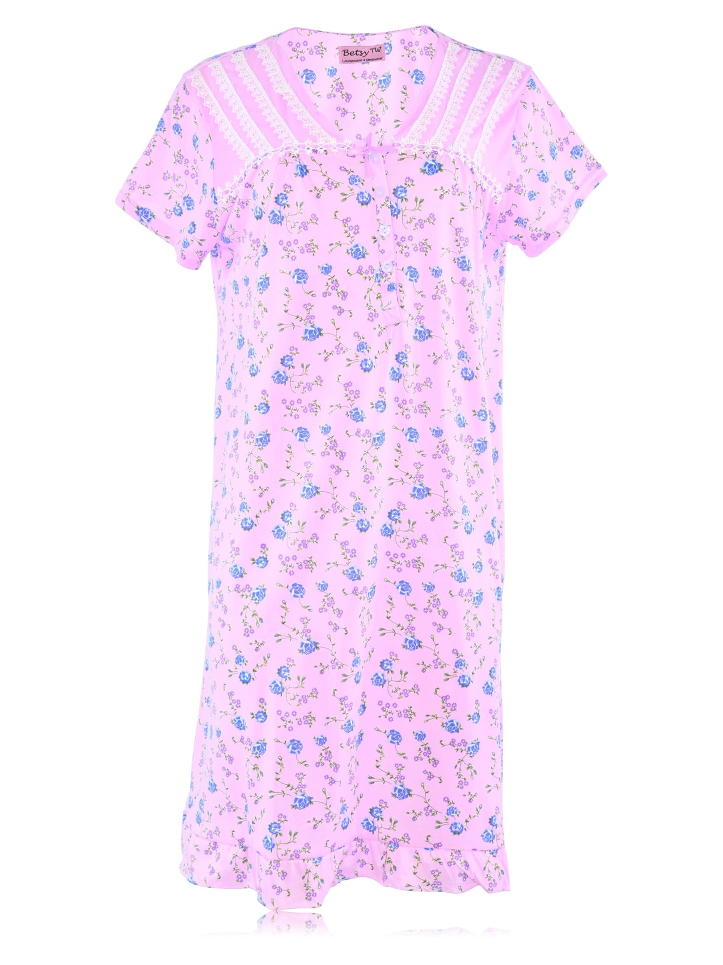 JEFFRICO Womens Nightgowns Sleepwear Soft Pajama Dress Nightshirts Plu