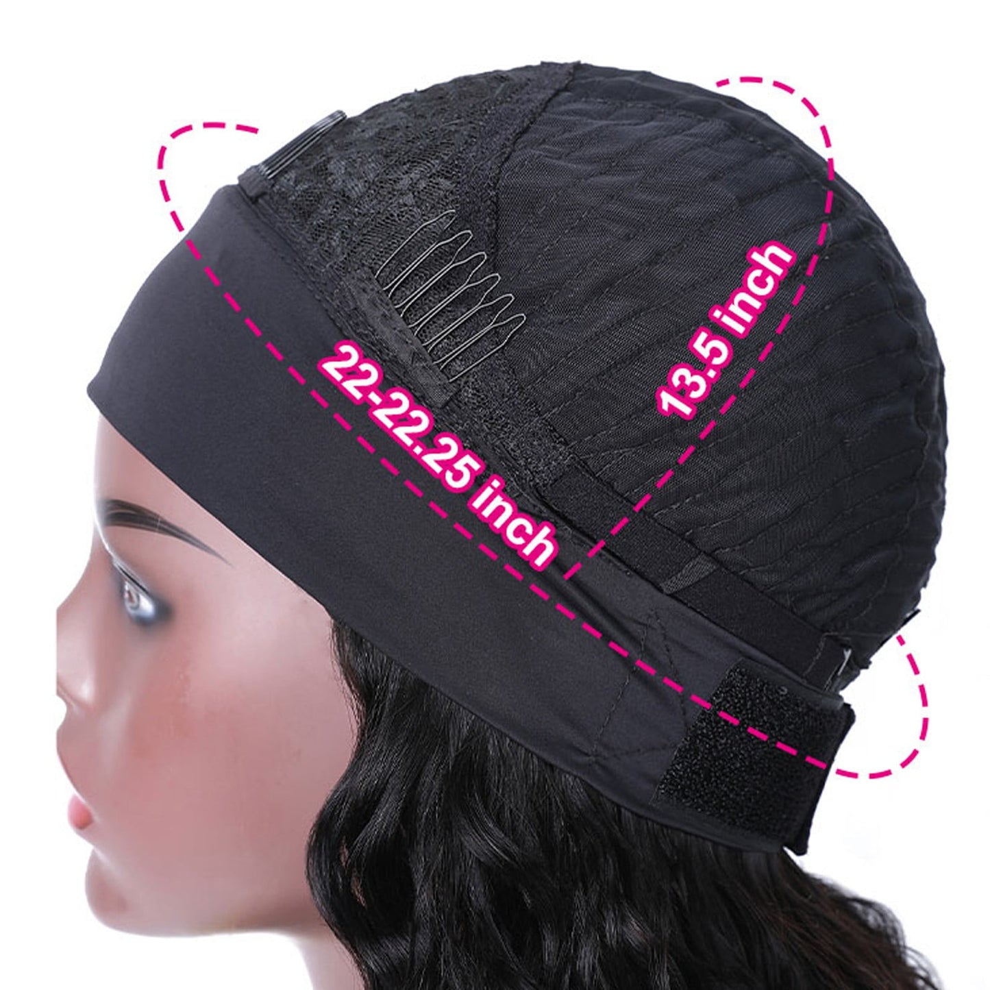 Bouanq Curly Headband Wig Human Hair Wigs for Black Women Brazilian Cu