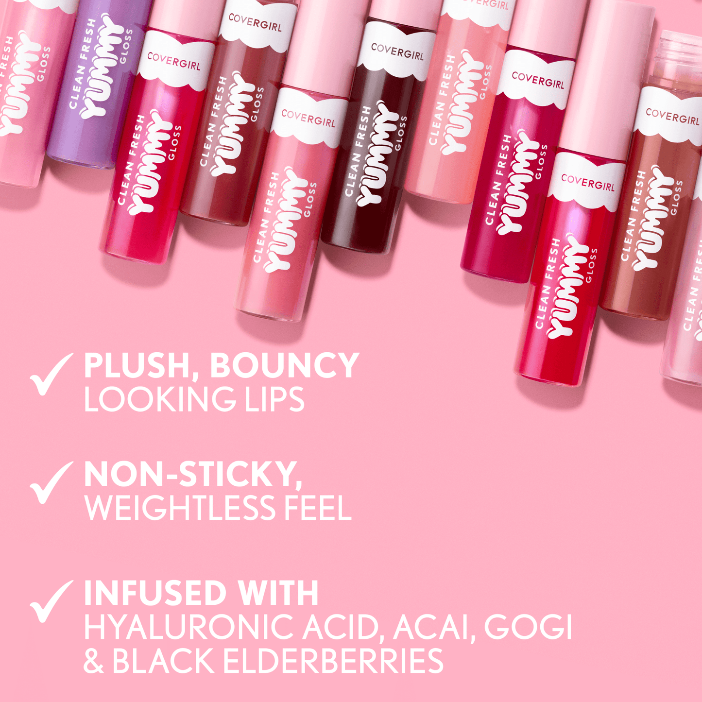 COVERGIRL Clean Fresh Yummy Lip Gloss, 120 Sunshine Rays, 0.33 fl oz
