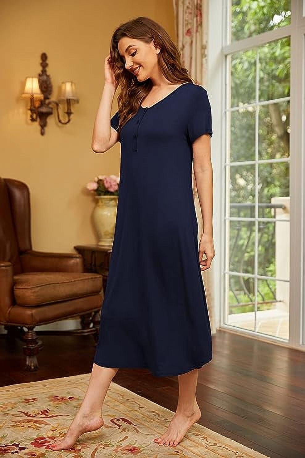 Avidlove Womens Maternity Nightgown for Hospital Pregnancy Long Nightg