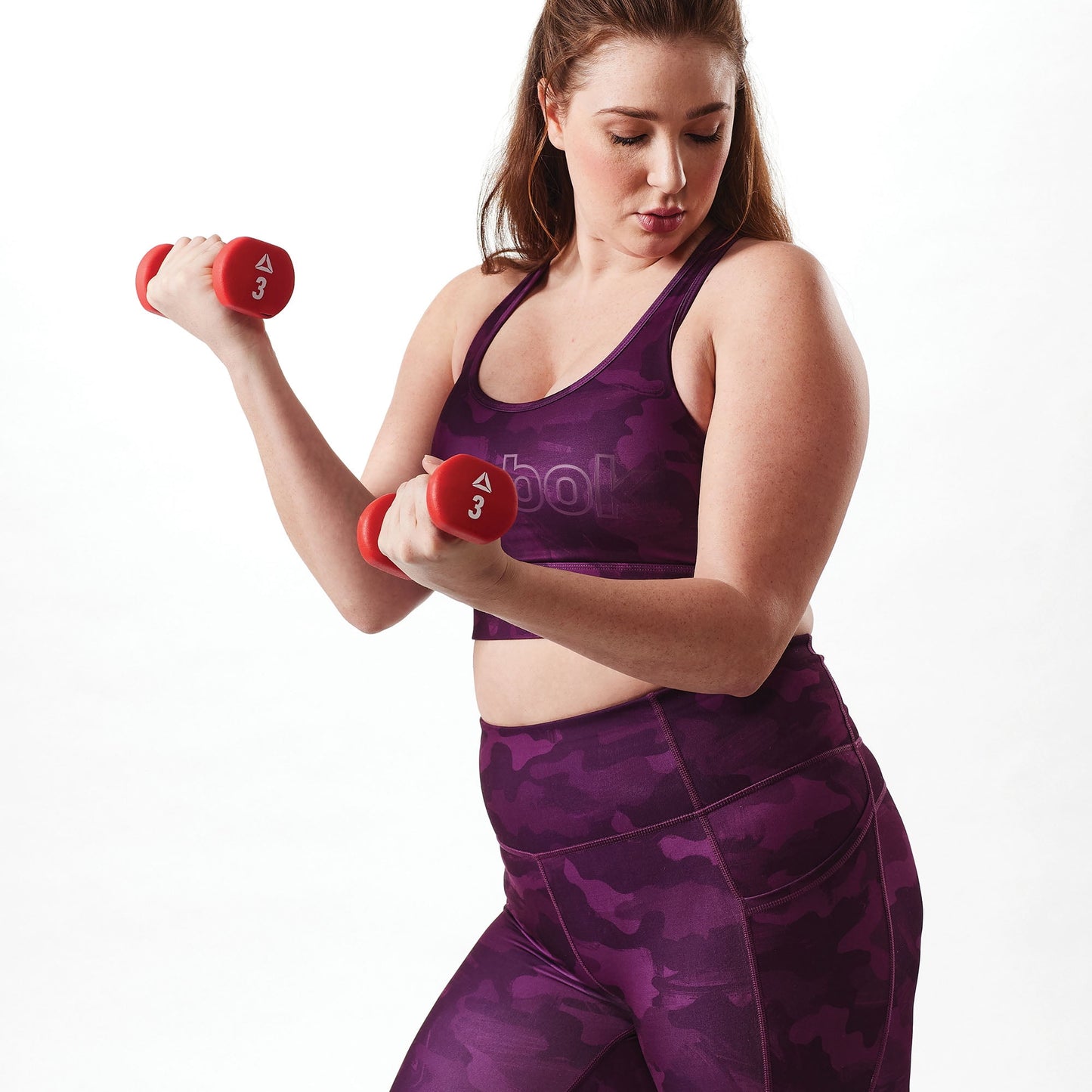 Reebok 3lb Neoprene Hand Weight Set, Cast-Iron Filled, Includes 2 Weig