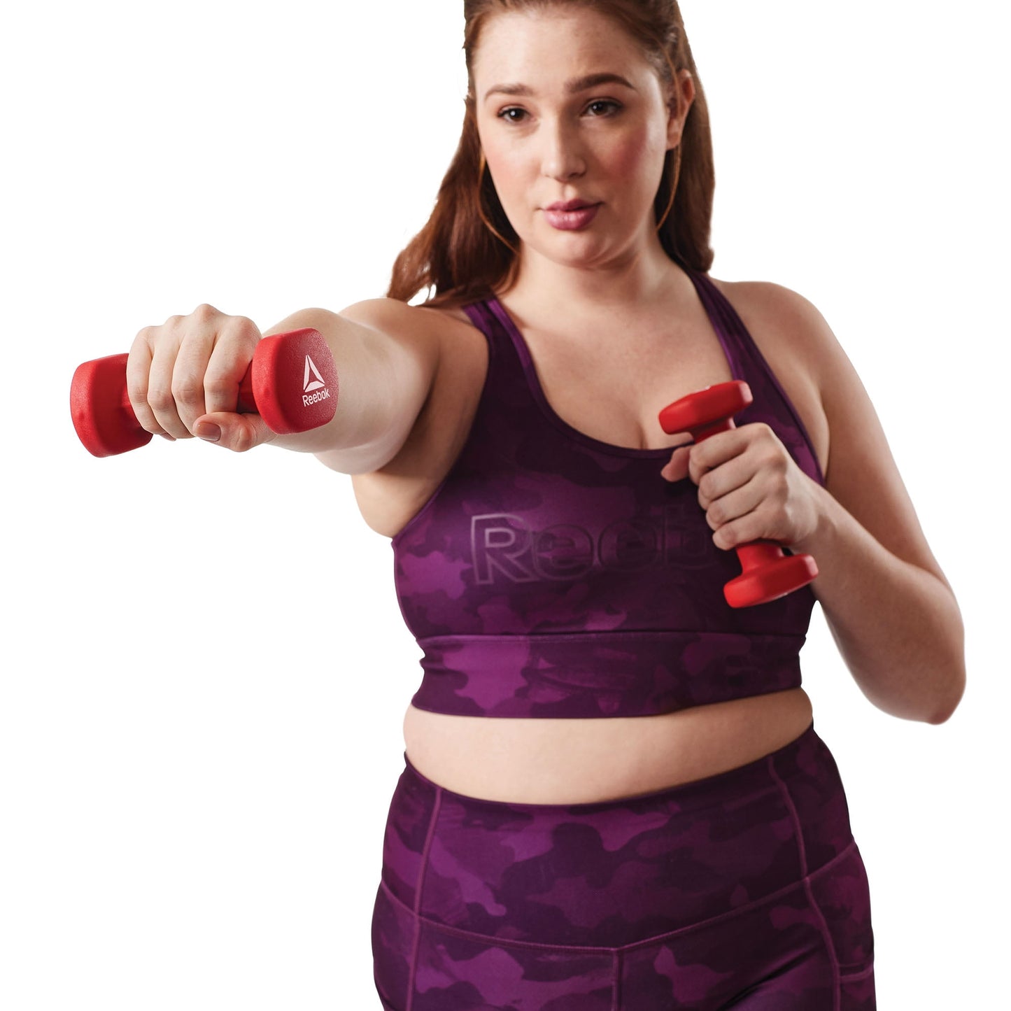 Reebok 3lb Neoprene Hand Weight Set, Cast-Iron Filled, Includes 2 Weig