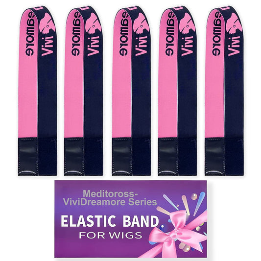 5PCS ViviDreamore Lace Melting Band, Elastic Bands for Wig, Double-Sid
