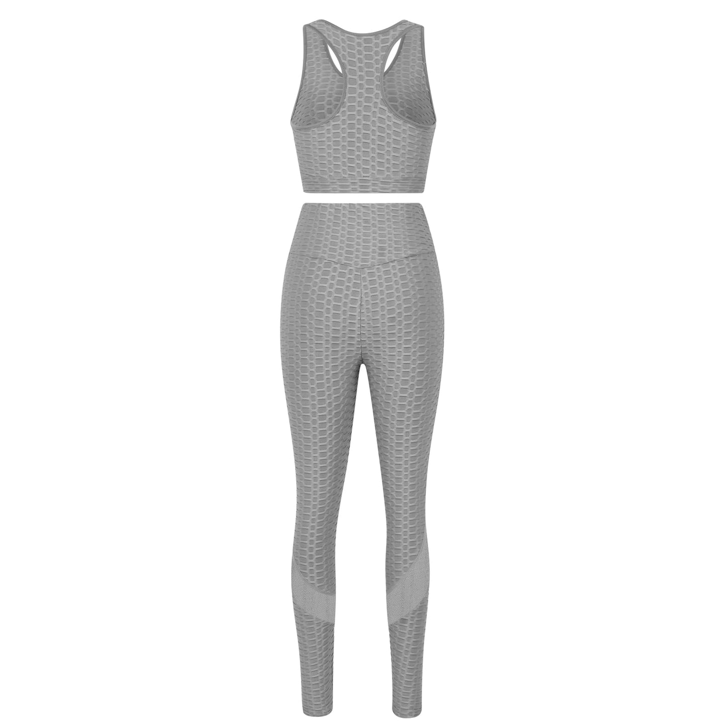 Womens 2PC Butt Lifting Workout Sets Yoga Leggings with Sports Bra Act