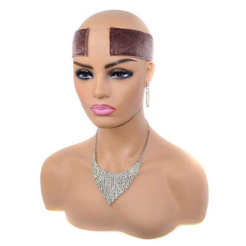 Wig Grip transparent Adjustable HeadBand Velvet Elastic Comfort  Wig B