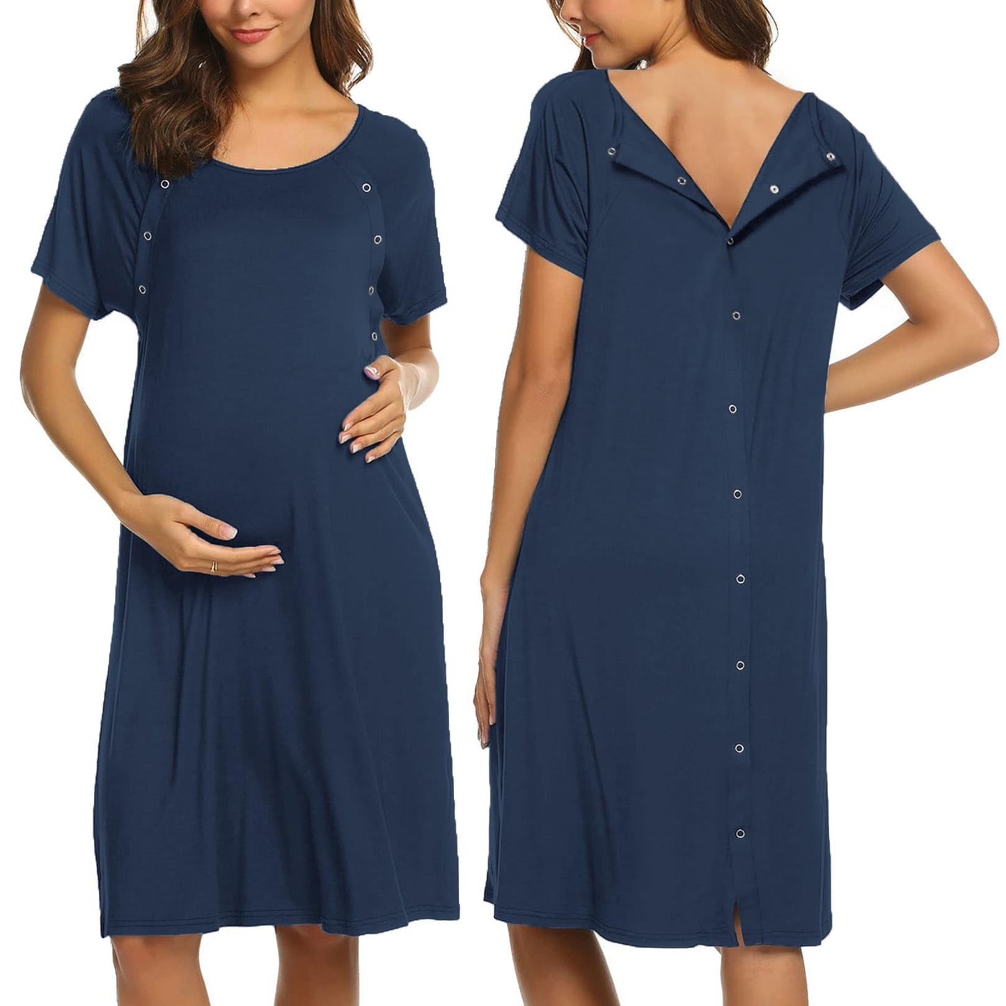 Avidlove Women’s Nursing/Delivery/Labor Nightgown Long Sleeve Matern