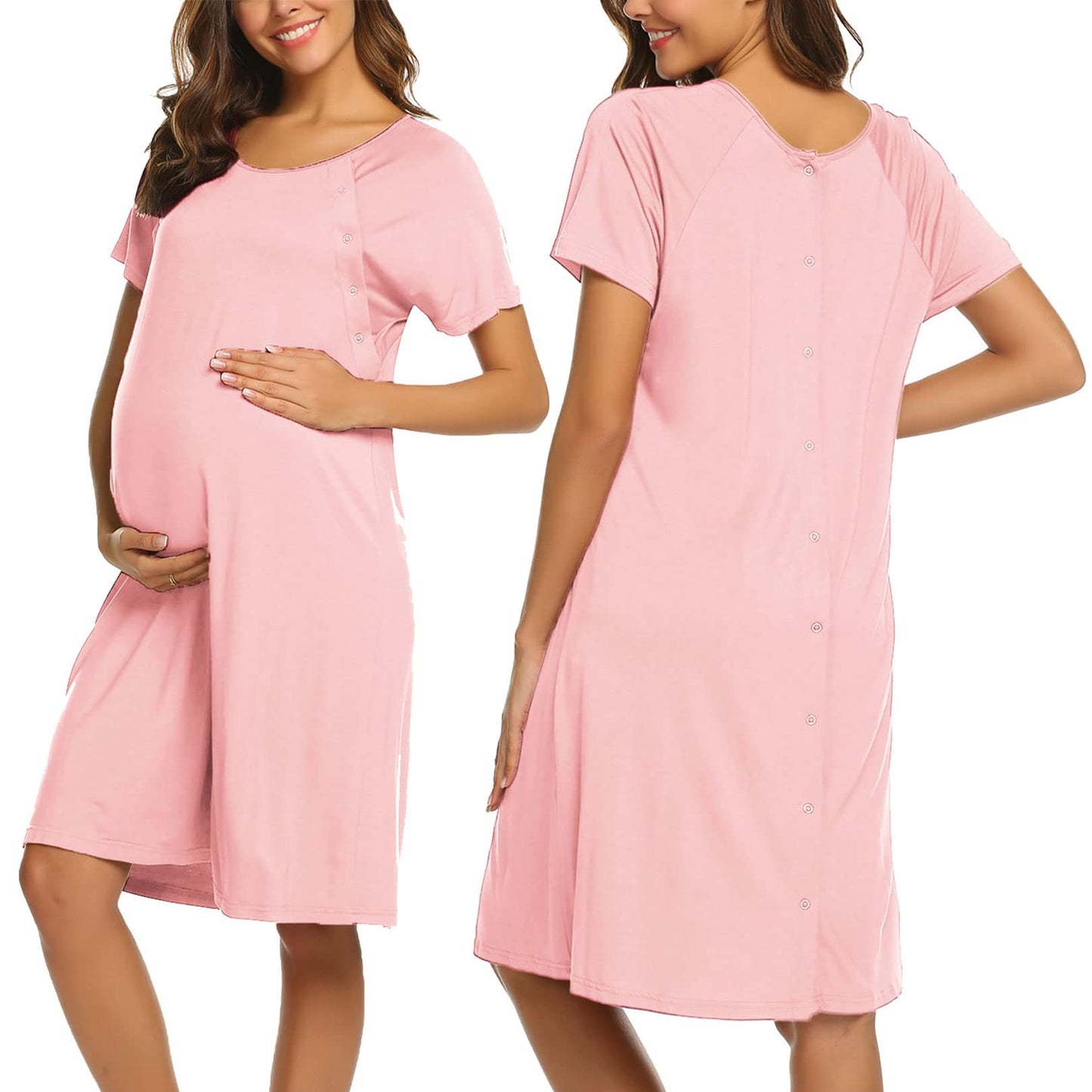 Avidlove Women’s Nursing/Delivery/Labor Nightgown Long Sleeve Matern