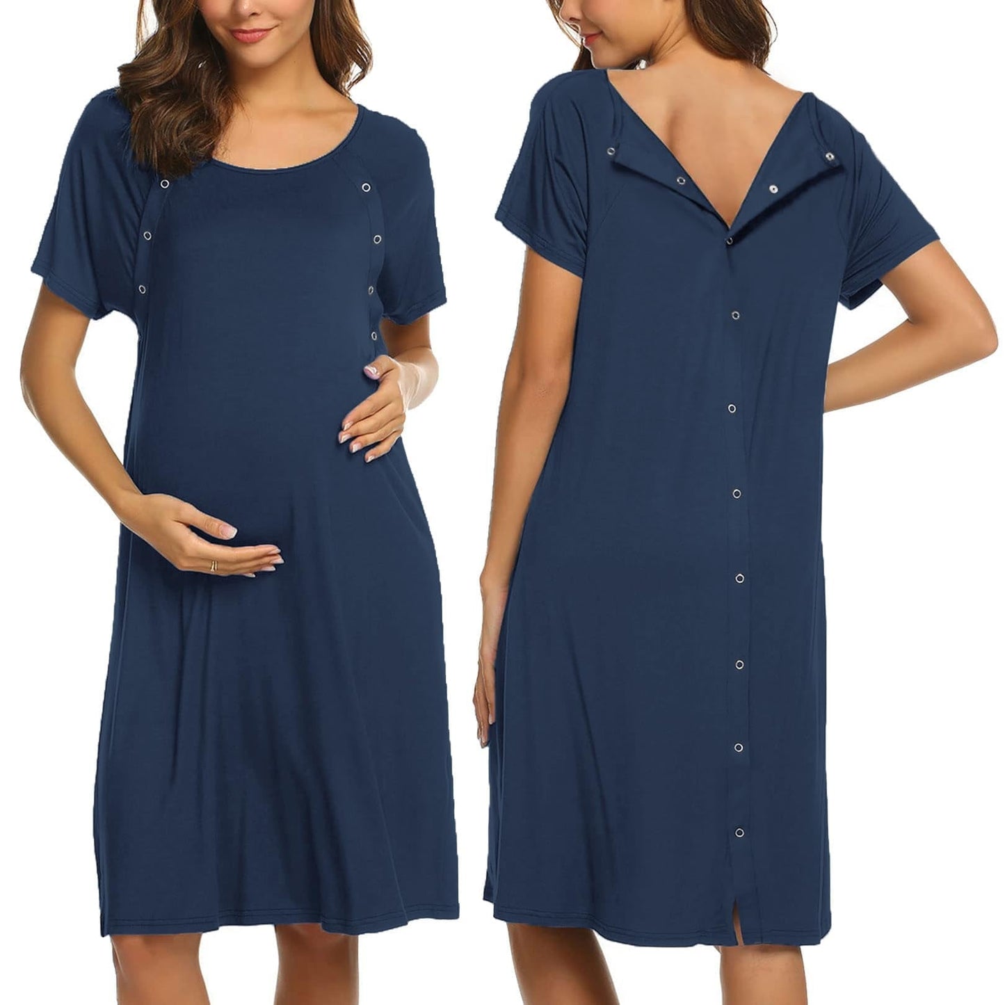 Avidlove Women’s Nursing/Delivery/Labor Nightgown Long Sleeve Matern