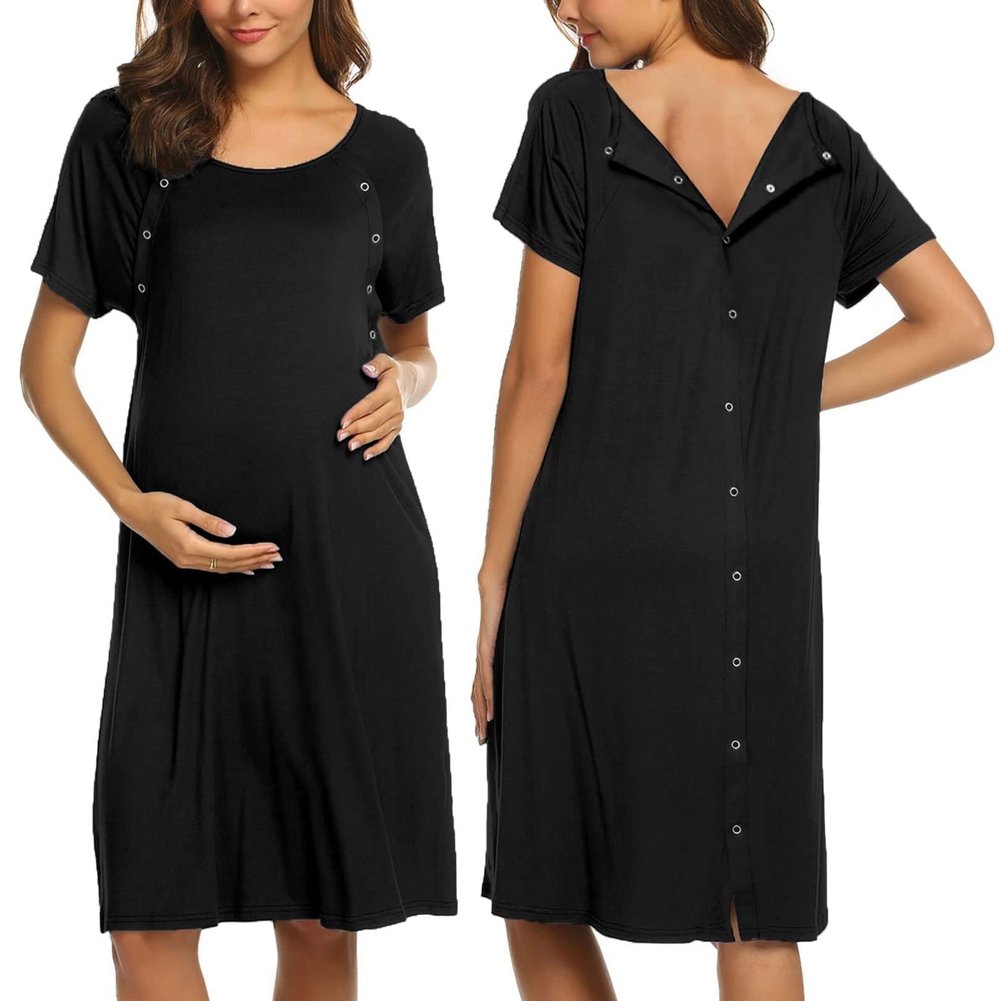 Avidlove Women’s Nursing/Delivery/Labor Nightgown Long Sleeve Matern