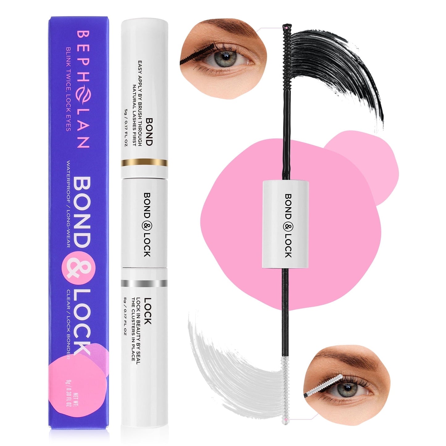 BEPHOLAN Lash Glue Remover, DIY Eyelash Extension Remover, Bond & Seal