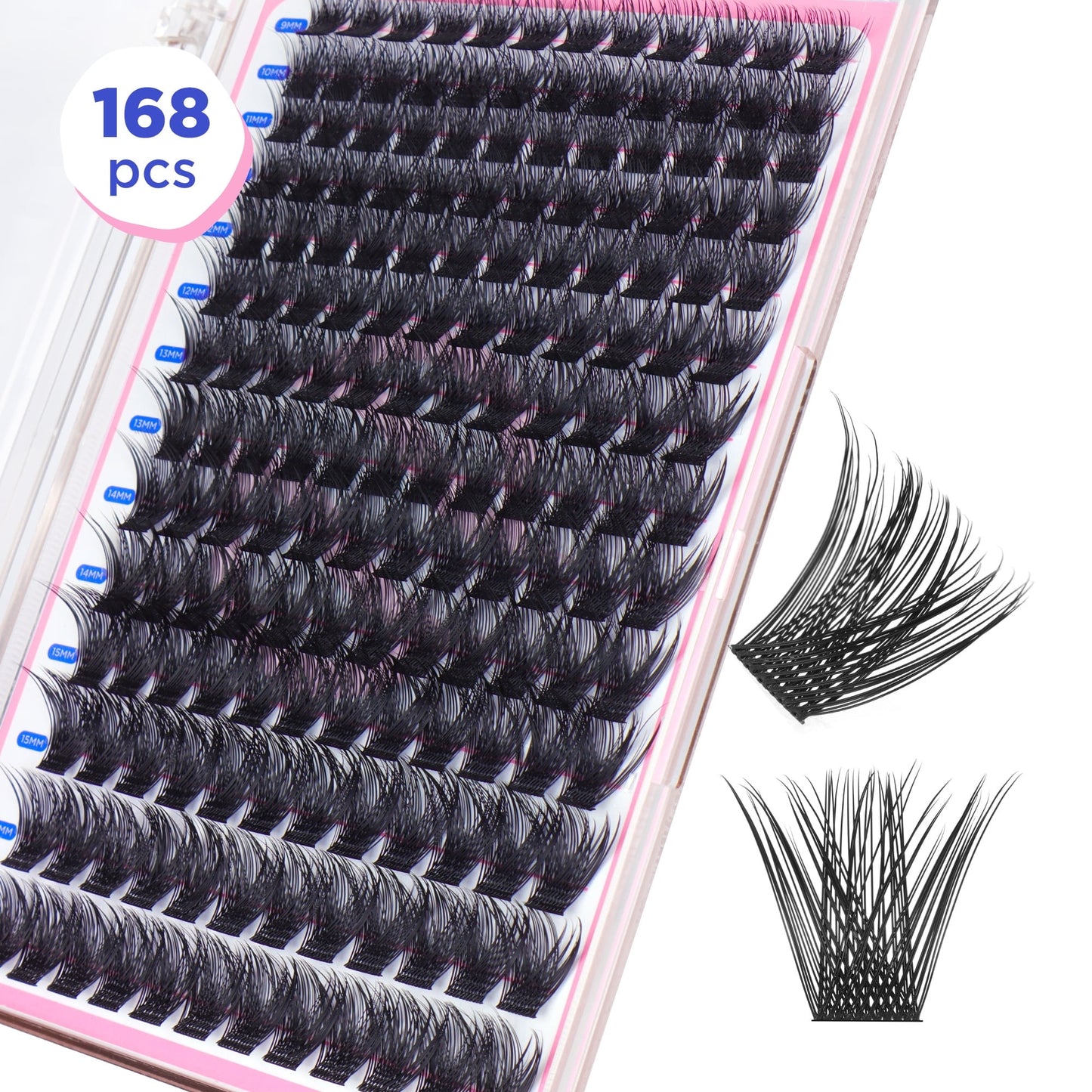 Bepholan 144Pcs Individual Lashes Eyelash Clusters Extensions Thin Ban