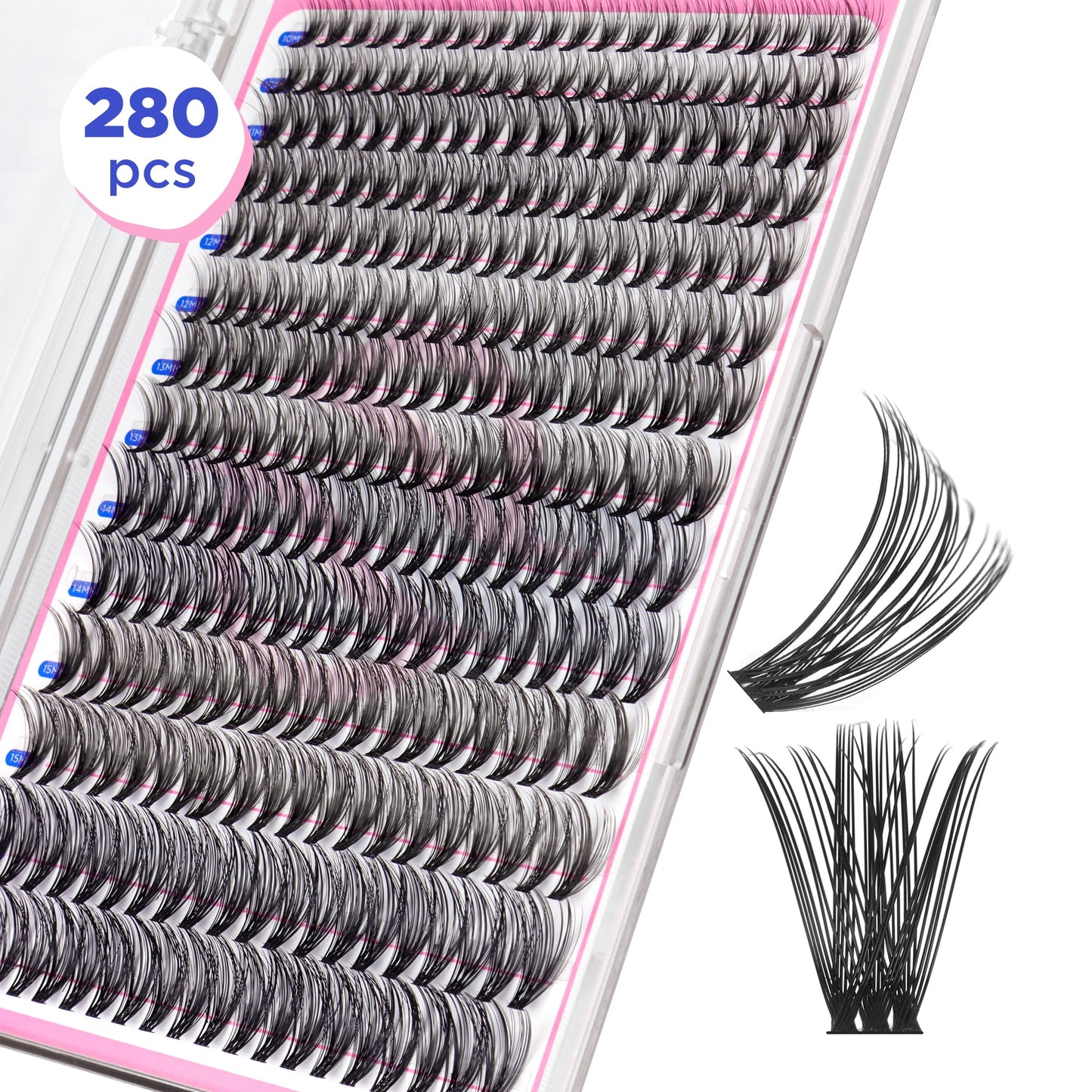 Bepholan 144Pcs Individual Lashes Eyelash Clusters Extensions Thin Ban