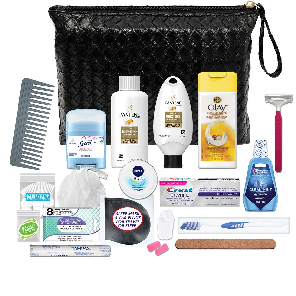 Convenience Kits International Women’s Premium 20-Piece Kit with Tra