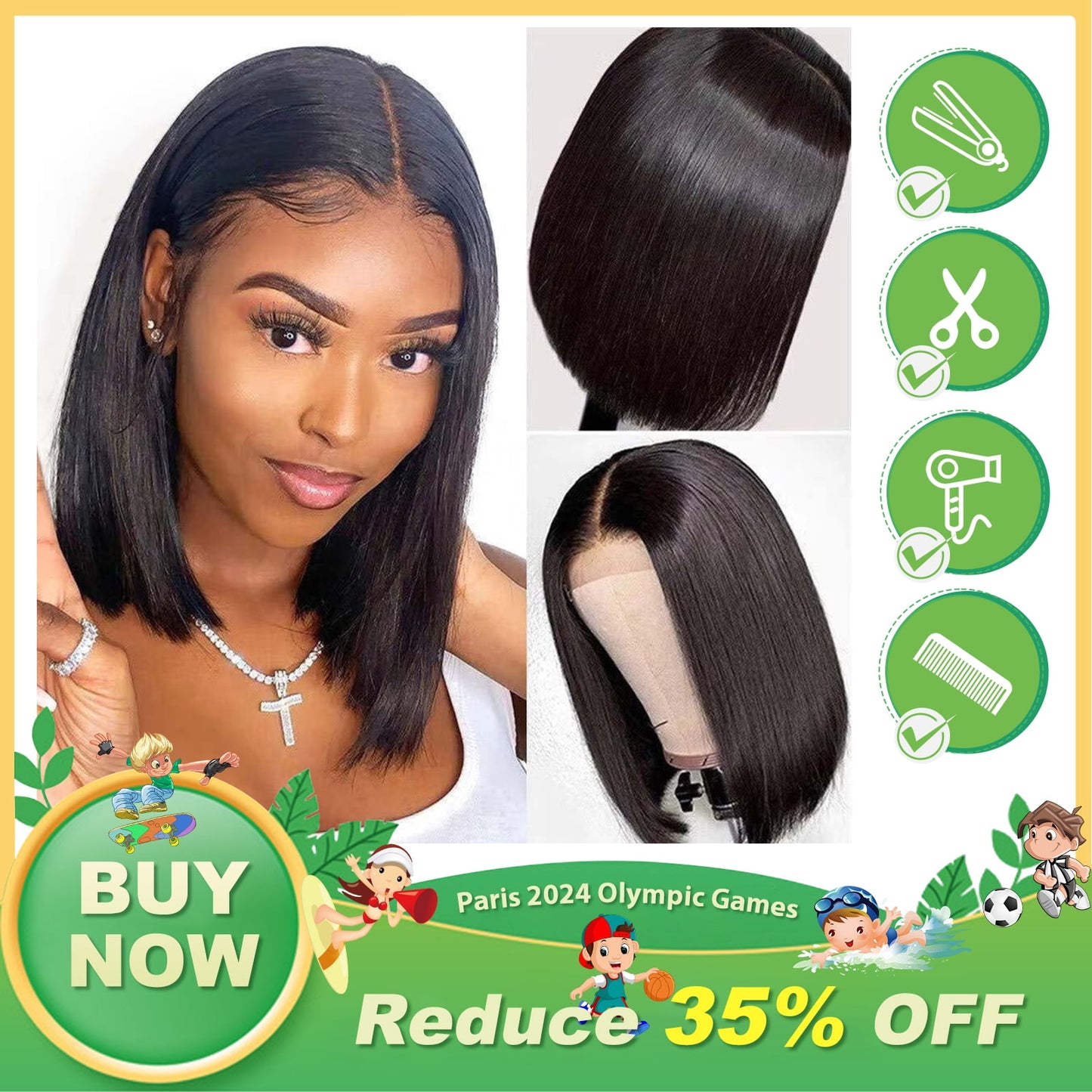DOPI Headband Wigs Curly Glueless Wig for Black Woman Synthetic Hair