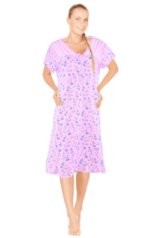 JEFFRICO Womens Nightgowns Sleepwear Soft Pajama Dress Nightshirts Plu