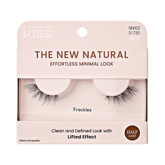 KISS The New Natural False Eyelashes Half Strip Lash Single Pack, 'Fre