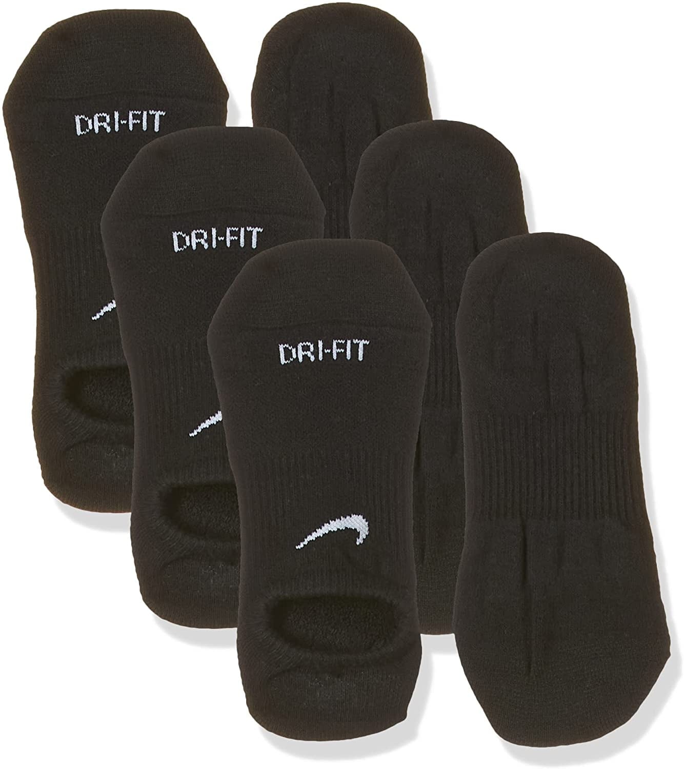 Nike Everyday DRI-FIT Plus Cushioned Training No-Show Socks Black (3 P