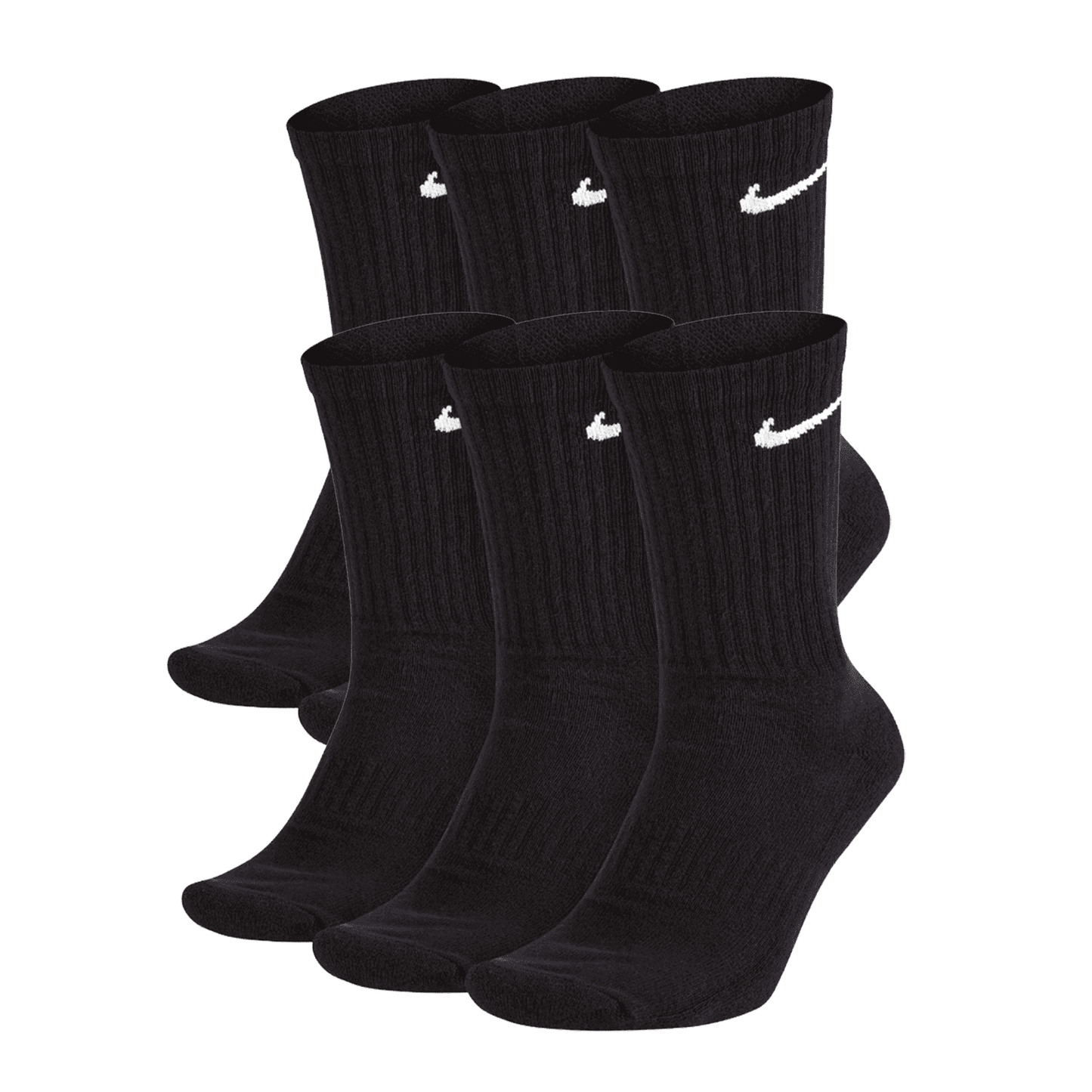 NikeDRI-FIT Everyday Plus Cushioned Crew Socks - Unisex, 6-Pair Pack,