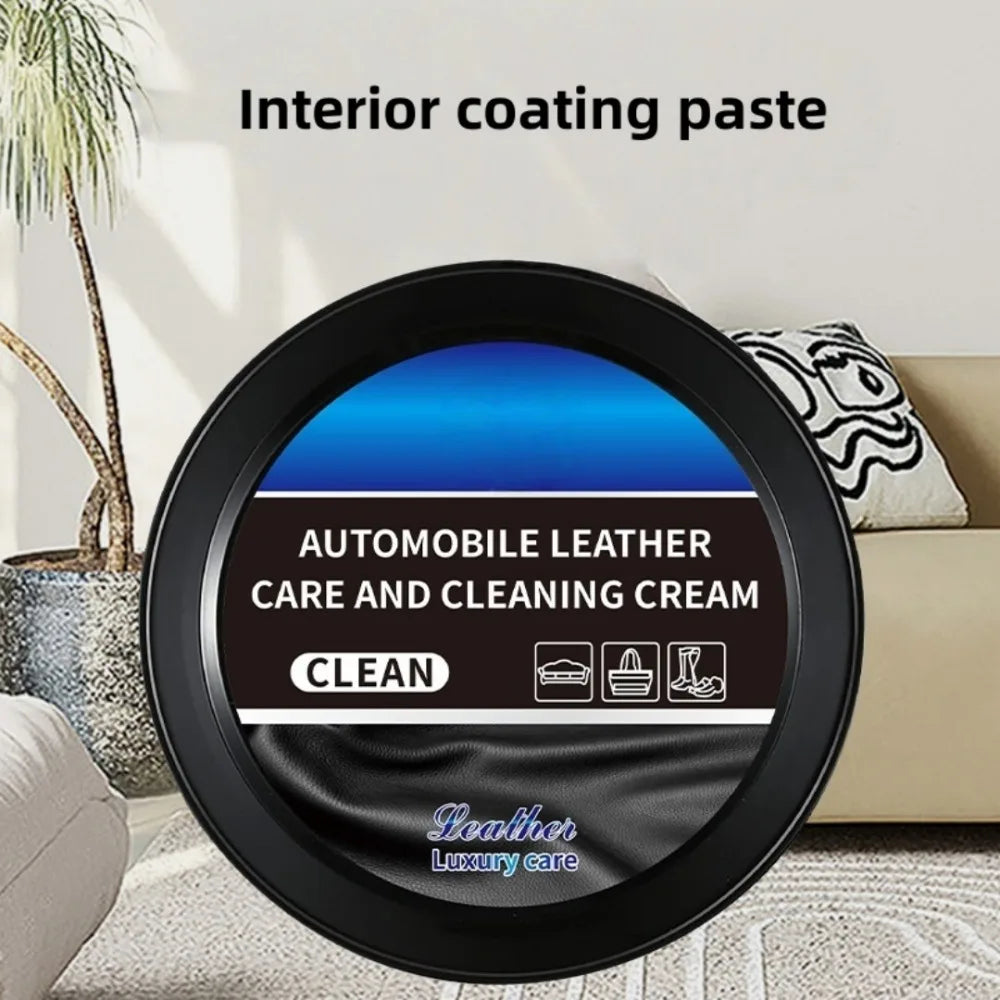 Auto Leather Care Cleaning Cream for Car Interior Panel Plastic Refurbishment Leather Colorless Universal Clean Maintenance Oil