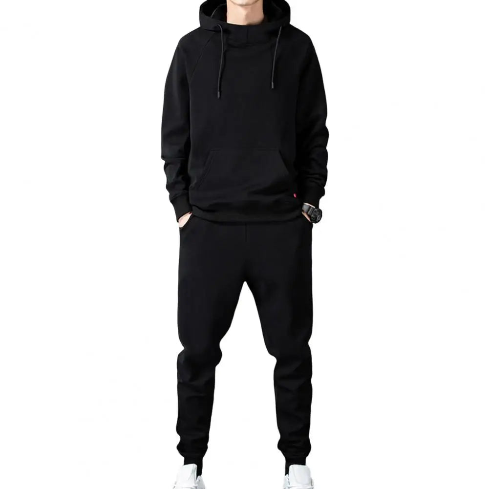 1 Set Men Hoodie Pants  Popular Loose Fit Hood Sweatshirt Sweatpants  Sporty Men Sweatshirt Sweatpants
