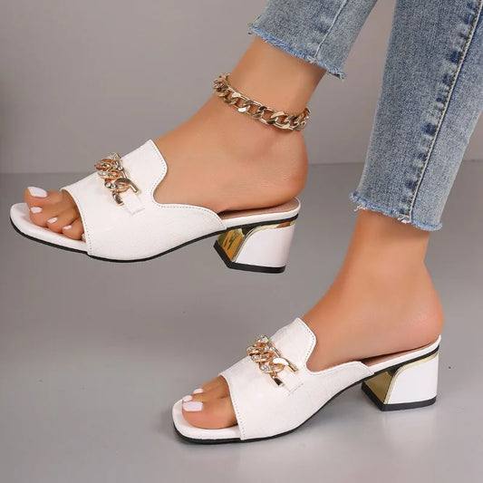 Women Slippers Black Sexy Soft Leather Female Flip flops Shoes Summer Fashion Heels Slides Ladies Comfortable Sandals Plus Size