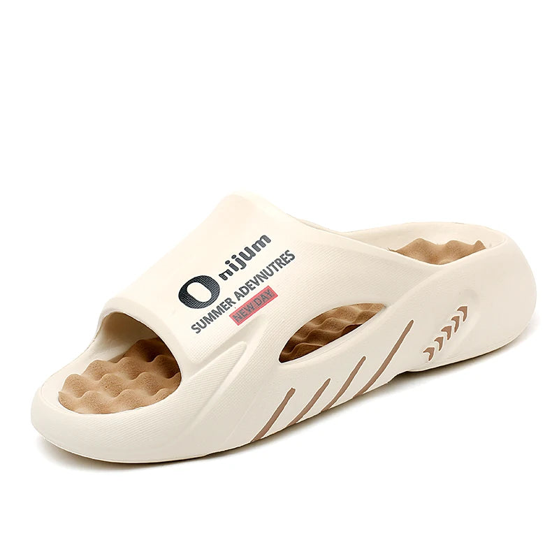 Slippers for Men and Women, New Summer Style, Massage Insoles, Non-Slip, Casual Outdoor Wear, Sports Flip-Flops, Beach Slippers