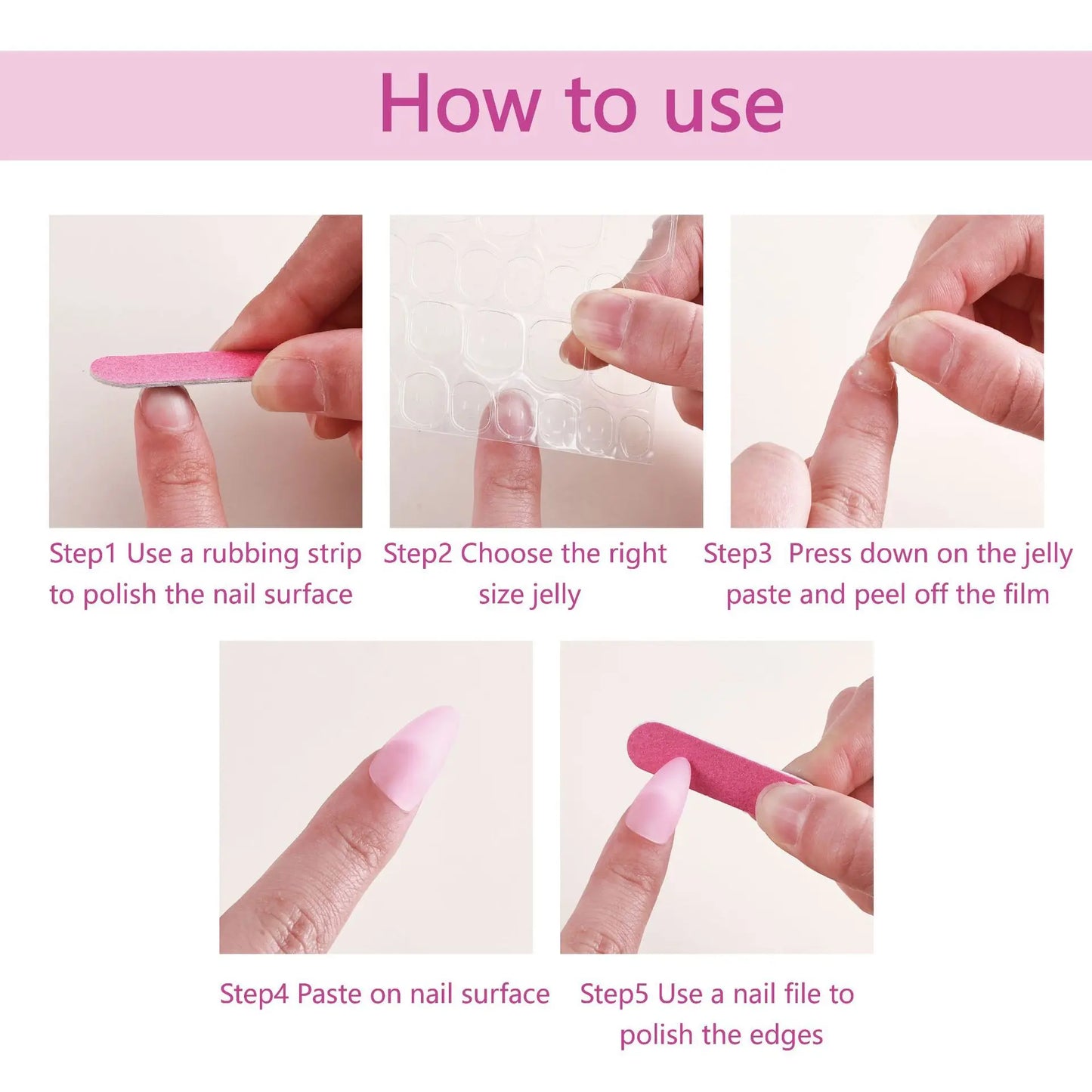 Colorful French Press on Nails with Designs Long Square Head Press on False Nails Wearable Simple Glue Sticks on Nails Fake Nail