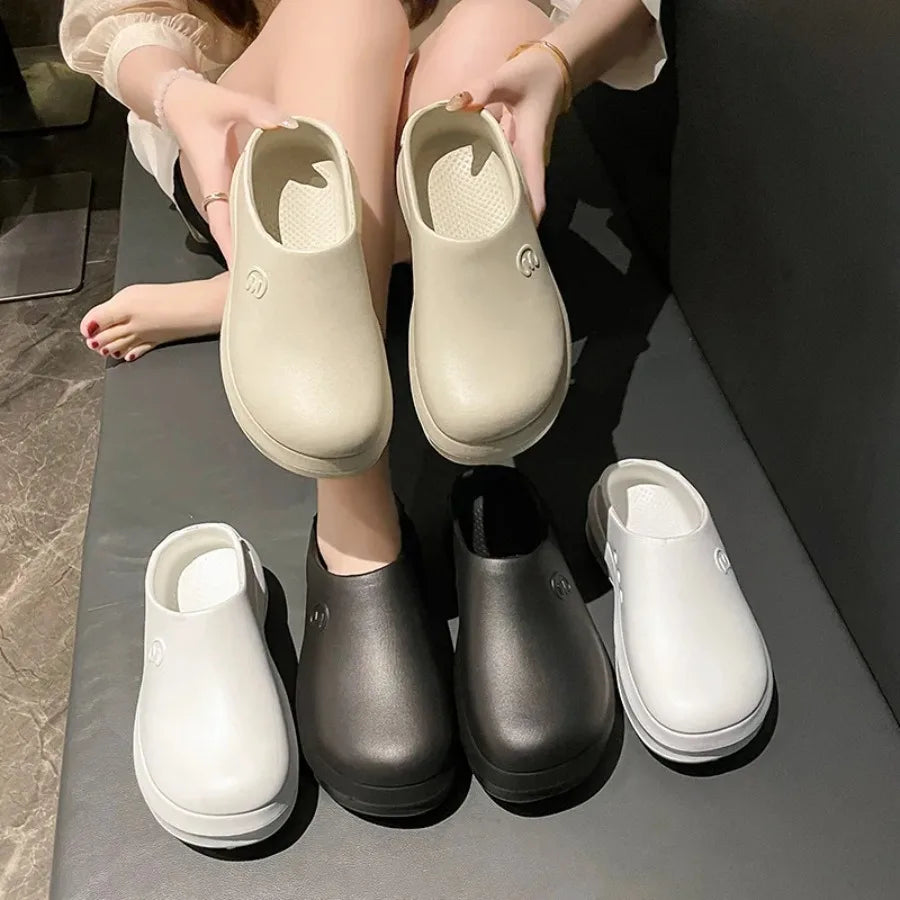 2026Women Slippers New Garden Clog Women Water Proof Chef Shoe Comfortable Sandal Slippers for Pet Workers Outdoor Fishing Shoes