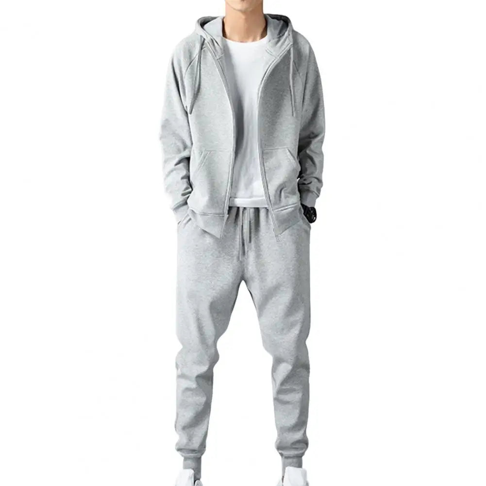 1 Set Men Hoodie Pants  Popular Loose Fit Hood Sweatshirt Sweatpants  Sporty Men Sweatshirt Sweatpants