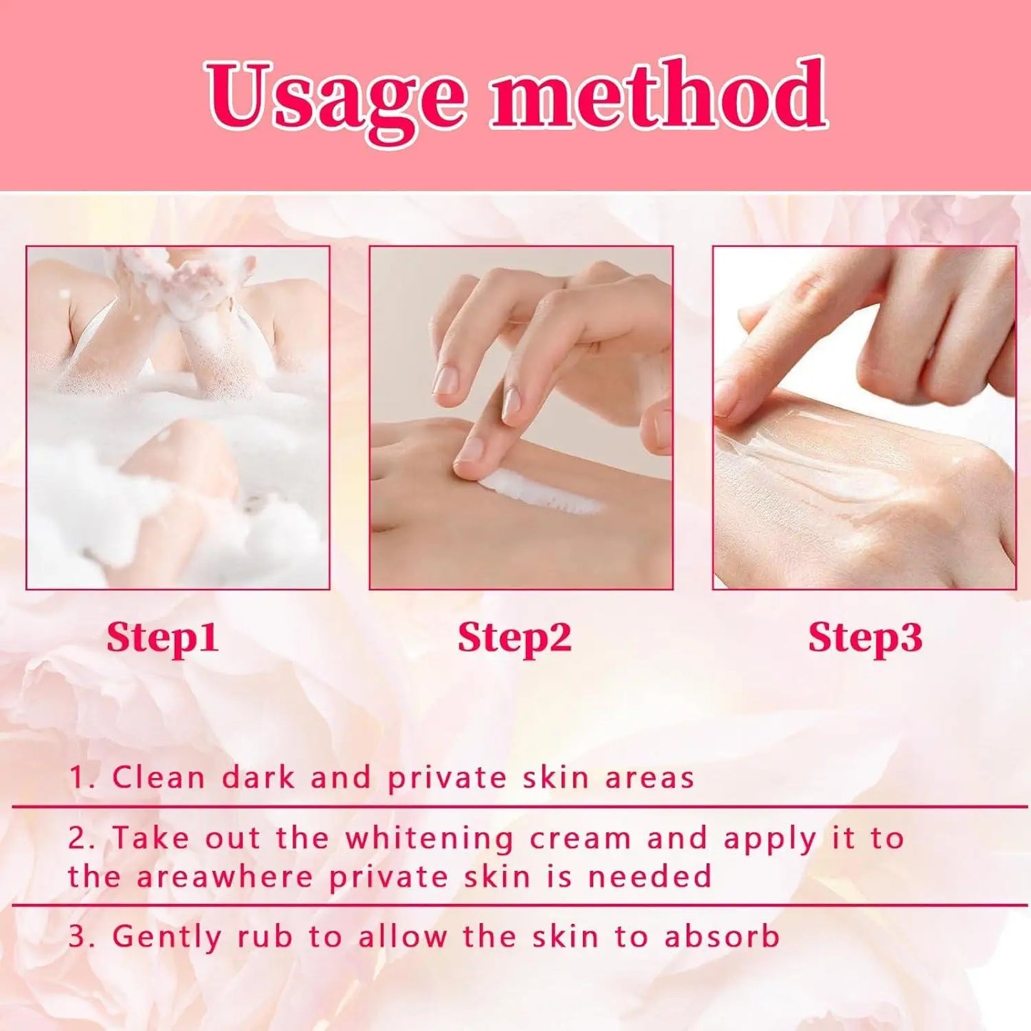 Whitening Body Cream For Dark Skin Armpit Thigh Inner Joint Fade Intimate Area Underarm Body Care Private Part Brighten Lotion