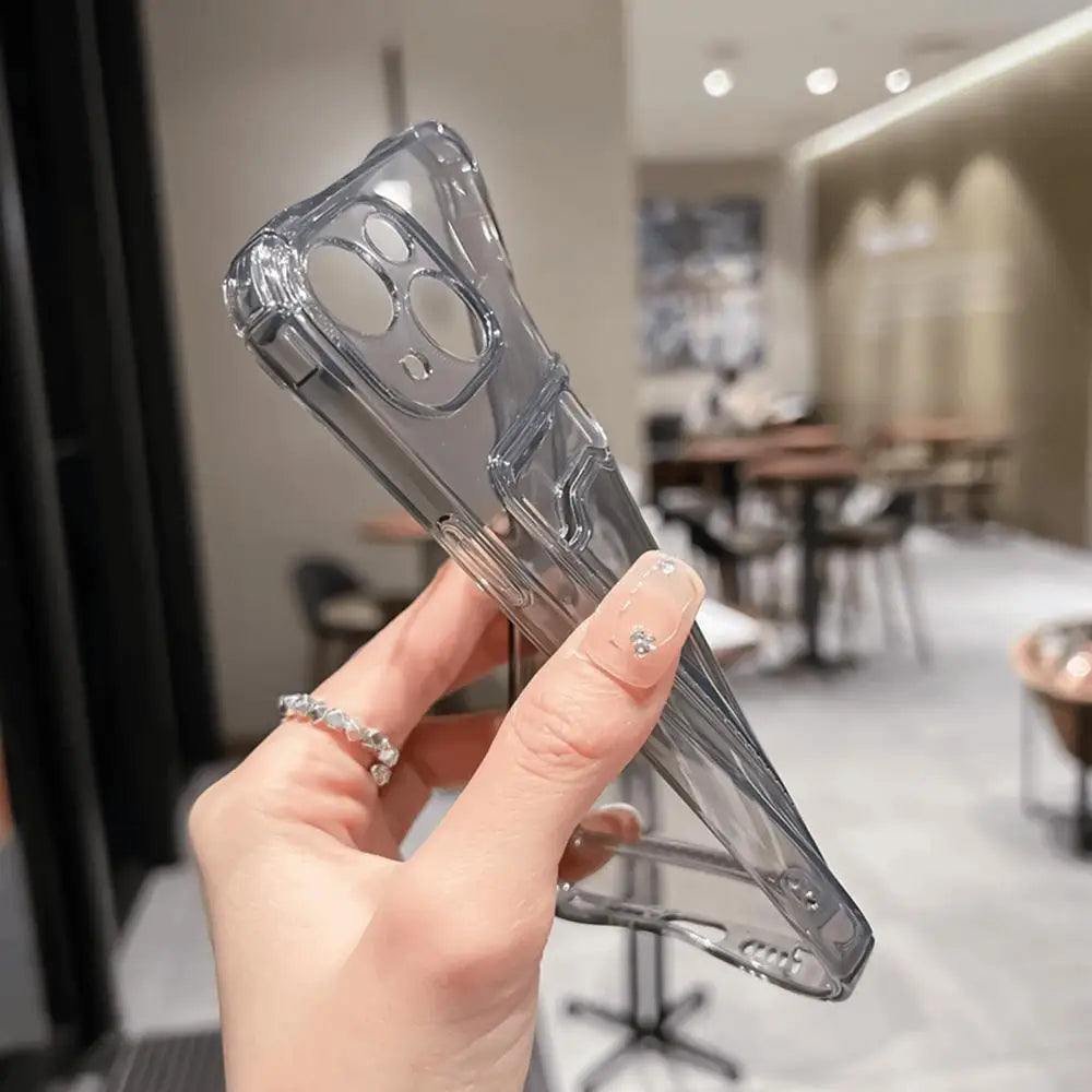 Transparent Card Bag Holder Phone Case For iPhone 17 Pro Max 11 12 13 14 15 16 Pro Max Air 7 8 Plus XR XS SE 2020 SE 2022 Cover