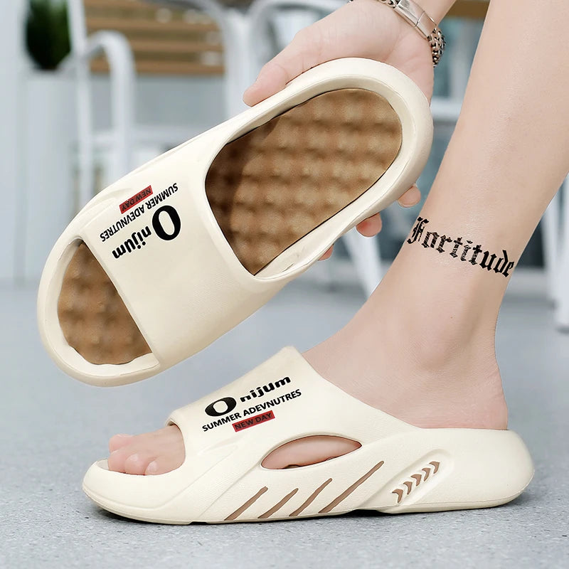 Slippers for Men and Women, New Summer Style, Massage Insoles, Non-Slip, Casual Outdoor Wear, Sports Flip-Flops, Beach Slippers