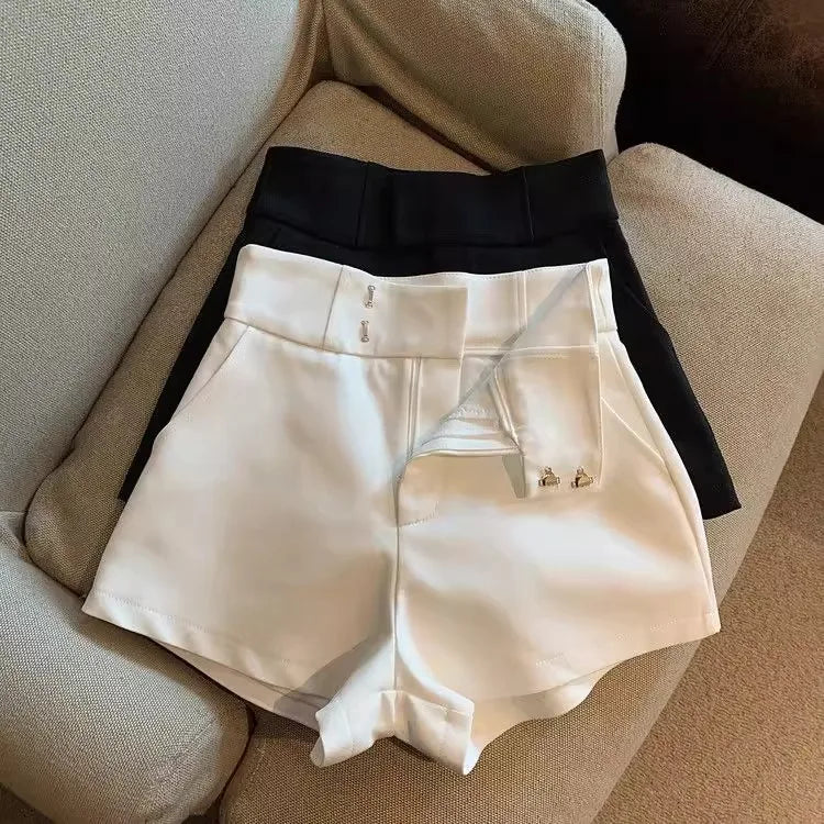 Women Shorts Mooyufon Black Shorts Women Harajuku Elegance High Waisted Shorts A Line Slim Casual Hot Girl Straight Pants Sexy
