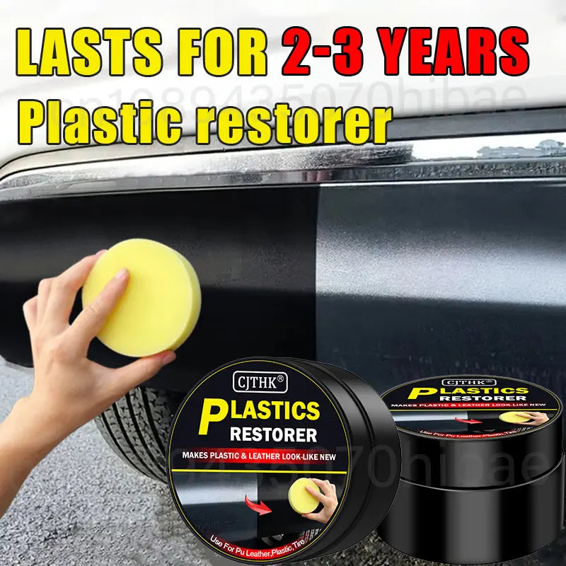 Car Cleaning Products Plastic Leather Restore Auto Polish and Repair Coating Renovator Car Plastic Restorer Back To Black Gloss