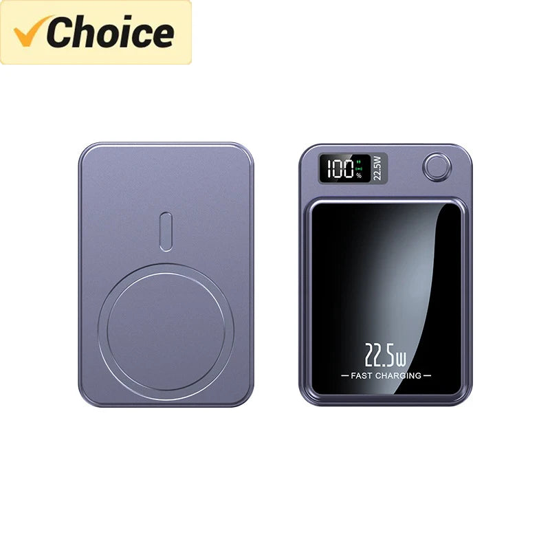 Magnetic Power Bank 50000mAh Large Capacity Wireless Fast Charging Suitable for iPhone Xiaomi Huawei universal mobile Power Bank