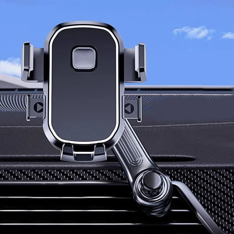 Car Phone Holder [Wider Clamp & Metal Hook] Car Phone Mount [Thick Cases Friendly] Air Vent Clip Cell Phone Holder for All