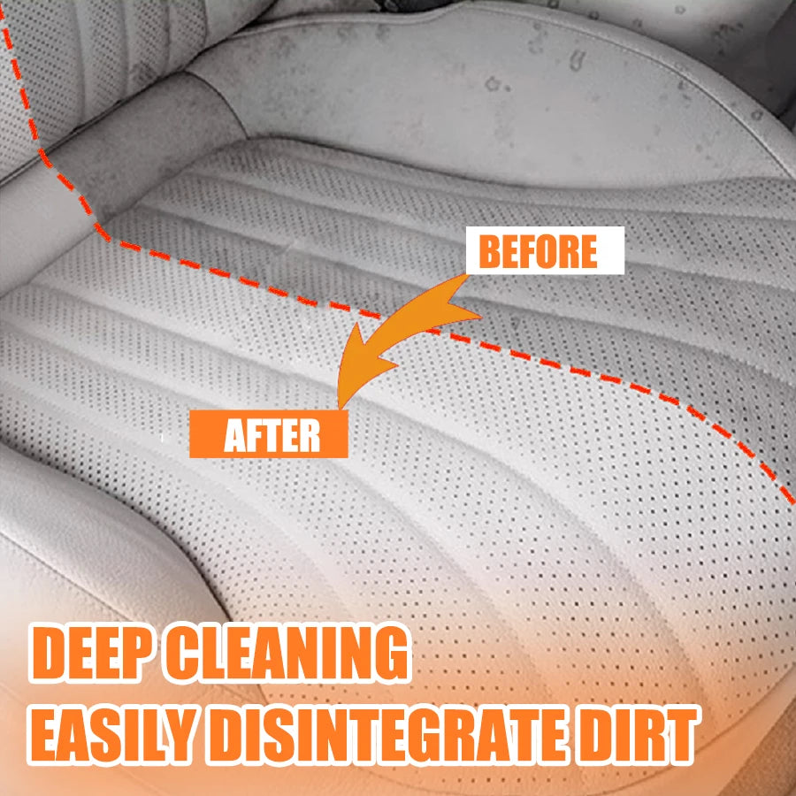 Car Interior Cleaner Leather Fabric Roof Cleaning Washing-Free Safety Belt Cleaner Powerful Stain Removal Auto Detailing