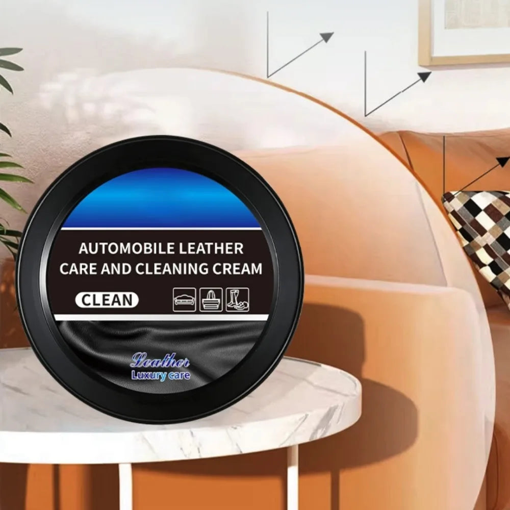Auto Leather Care Cleaning Cream for Car Interior Panel Plastic Refurbishment Leather Colorless Universal Clean Maintenance Oil
