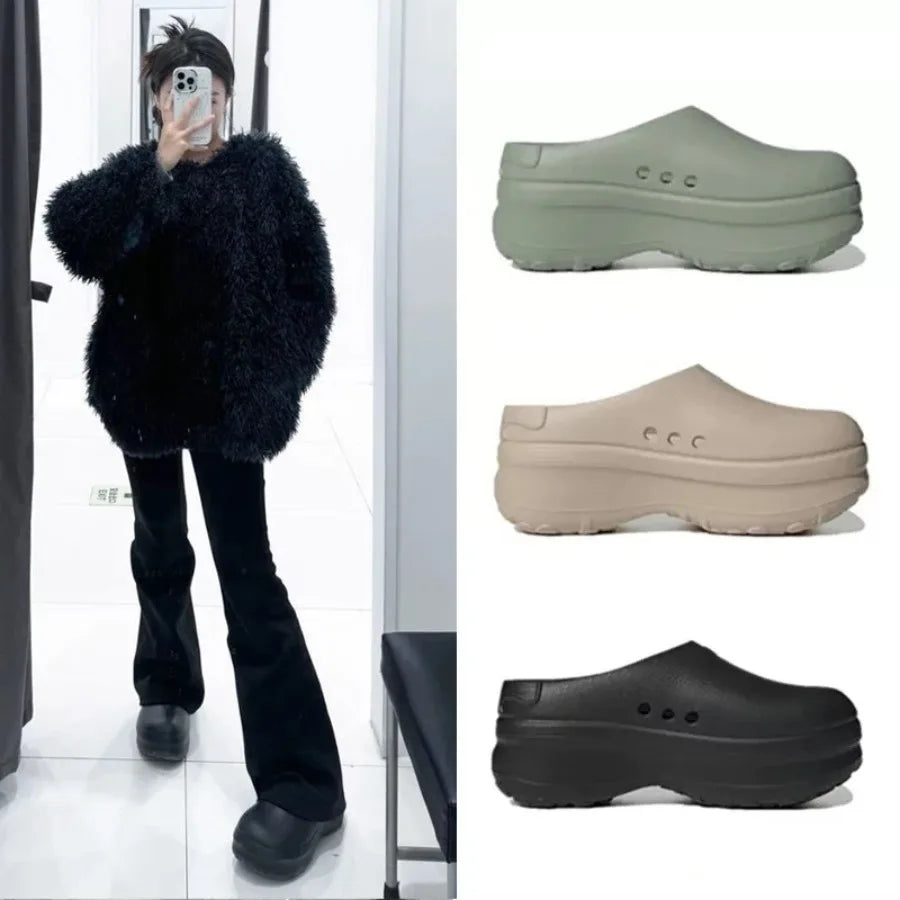 2026Women Slippers New Garden Clog Women Water Proof Chef Shoe Comfortable Sandal Slippers for Pet Workers Outdoor Fishing Shoes