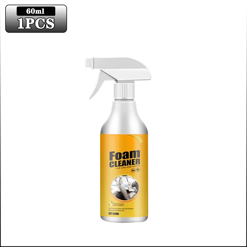 Multifunctional Foam Cleaner Car Interior Stain Removal and Cleaning Leather Seat Foam Cleaner Spray Foam Maintenance Wash Car