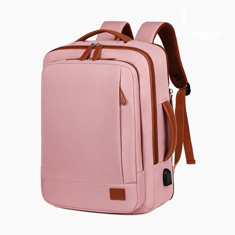 Women Business Backpack Waterproof Laptop Computer Pack Weekender Commuter Bag With USB Port College Student Bags Travel Daypack