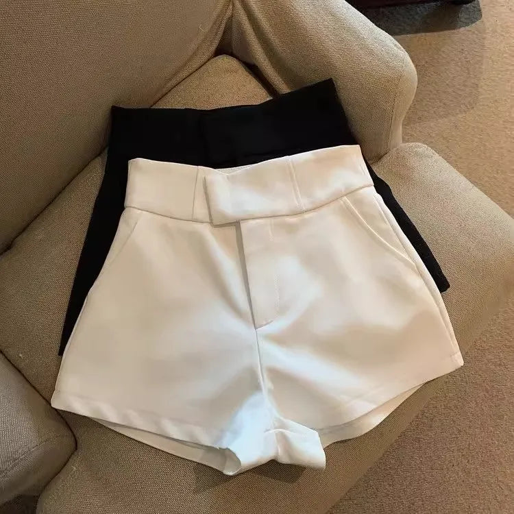 Women Shorts Mooyufon Black Shorts Women Harajuku Elegance High Waisted Shorts A Line Slim Casual Hot Girl Straight Pants Sexy