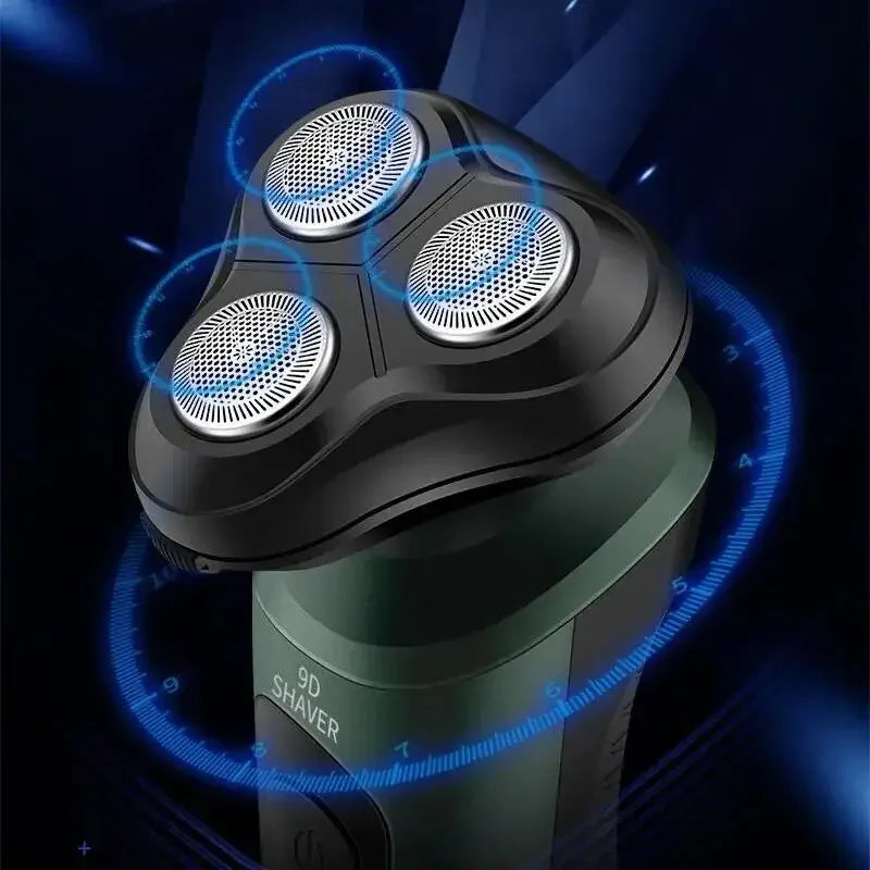 Electric Shavers for Men Waterproof Electric Trimmer Razor Wet &amp Dry Use Rechargeable Battery Rotary Shavers Machine Shaving