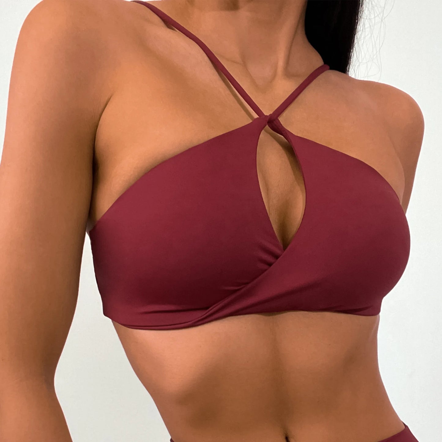 CUTIES Wrap Front Fitness Yoga Set Women Luxury Scrunch Booty Leggings Workout Clother Purple Sport Bra Gym Sport Suit Tracksuit