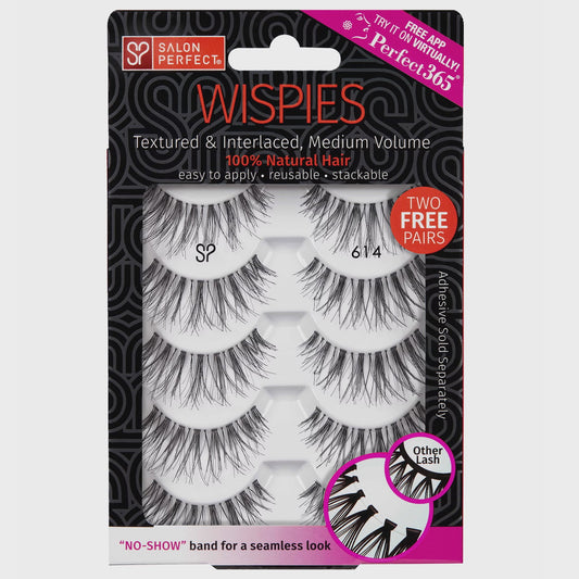 Salon Perfect Multi Pack False Eyelashes, 614 Black, 5 Pairs